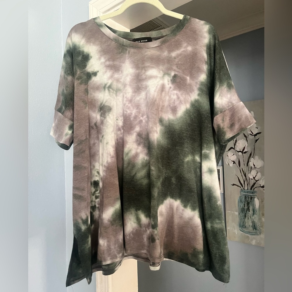 Rae Mode, Tie Dye Tee Top, Small